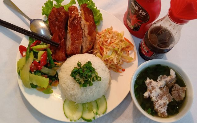 Cơm gà rang gừng