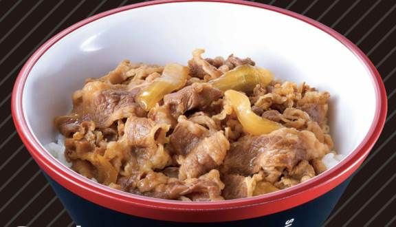 Set B1. Cơm bò hầm teriyaki trứng ốp la M + Rau muống + trà lúa mạch