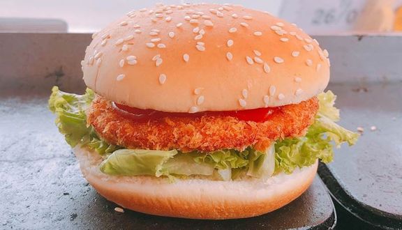 Burger heo nướng