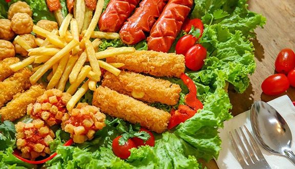 Cơm gà xối mắm tỏi (Đùi Tỏi)