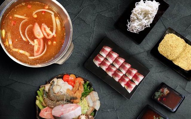 Lẩu thăn bò cẩm thạch Úc