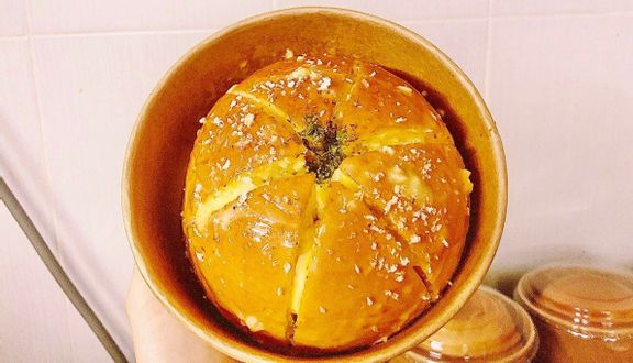 (New)Bánh mì phô mai tan chảy sốt trứng muối