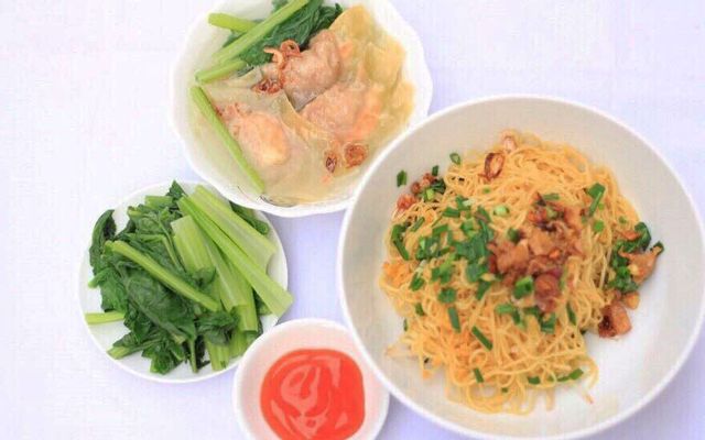 Mì khô sủi cảo