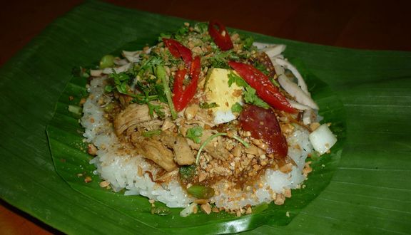 Xôi gà gói lớn