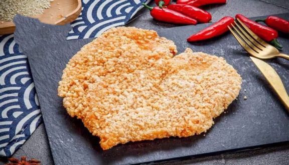 Thịt gà xiên que + nước trái cây