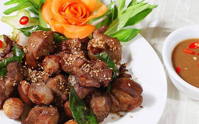 Tim cật dê hấp