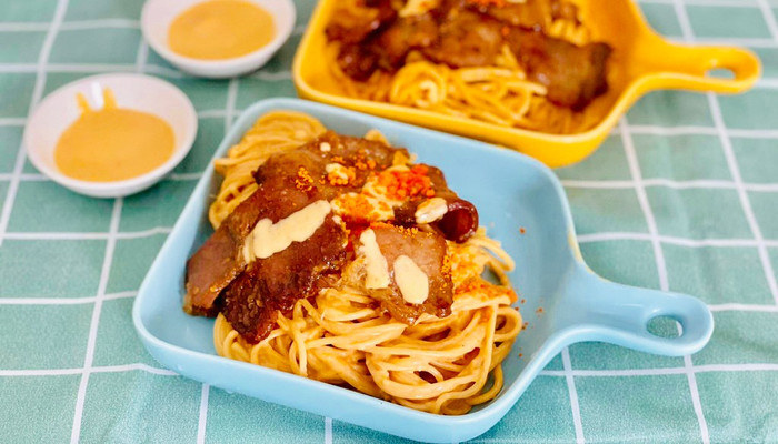 Mỳ thịt nướng mix bò băm