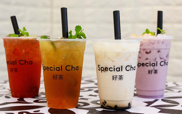 Trà sữa xoài đào trân châu
