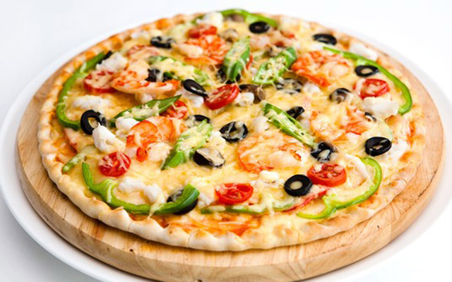 Pizza bò băm