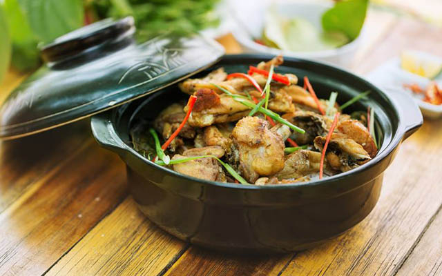 Tôm đất rang muối