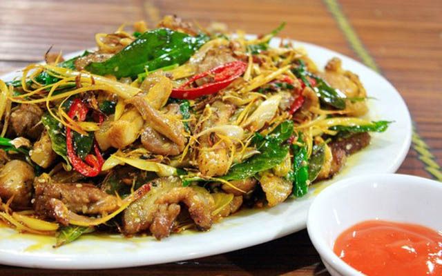 Ếch xào sả ớt