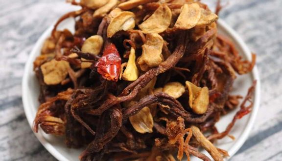 Khô heo cháy tỏi (hủ trung)