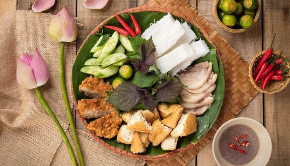 Combo1: Bún đậu thịt + Trà tắc