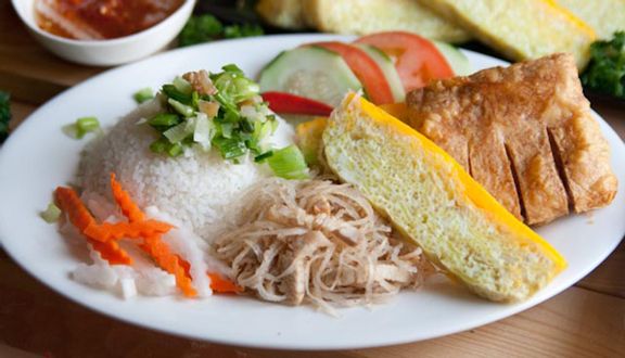 Combo 5: Cơm Tấm Sườn,Trứng,Chả
