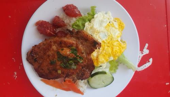 Cơm Chả - Lá Lốt - Ốp La