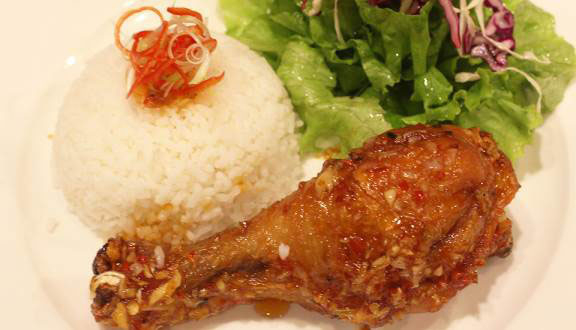 Cơm đùi gà nướng