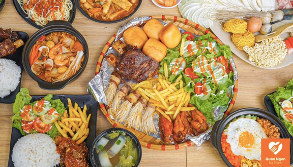 Combo Cơm canh kim chi + Trà tắc