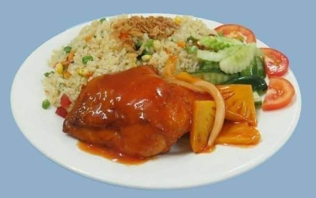 Cơm Đùi Gà Sốt Nấm