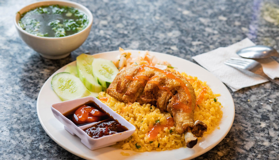 Combo 3: 2 cơm gà xối mỡ ( 27k) + 2 Cơm gà đùi lớn 