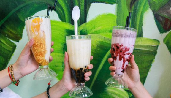 Sữa tươi trân châu đường nâu mix