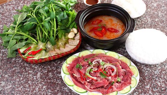 Gân bò chấm mắm gừng