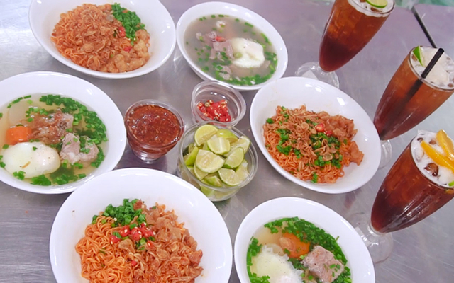 COMBO 2: Mì Trộn Tóp Mỡ - Soup Sườn + Mì Gói Thêm + Thanh Cua