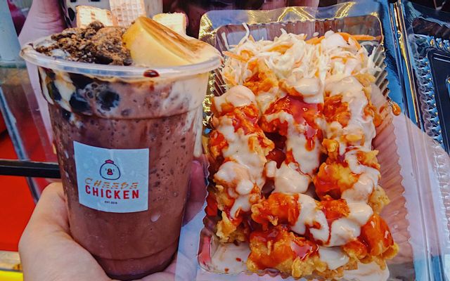 Combo 6 miếng gà sốt + trà đào