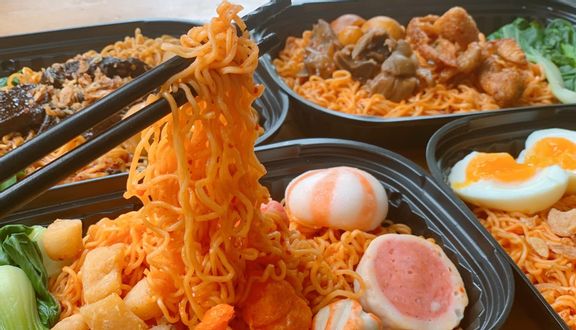 Mì trộn xá xíu