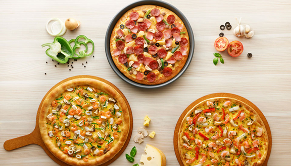 Pizza tôm viền phô mai 3 vị (cỡ vừa)