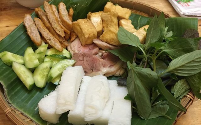 Bún đậu chả cốm (phần)