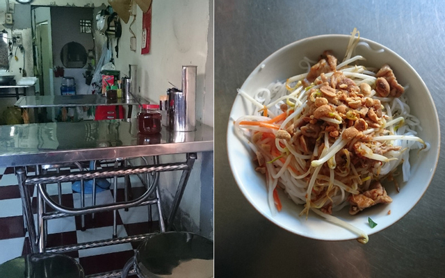 Bún xào thịt heo