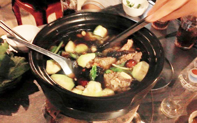 Gân bò hấp