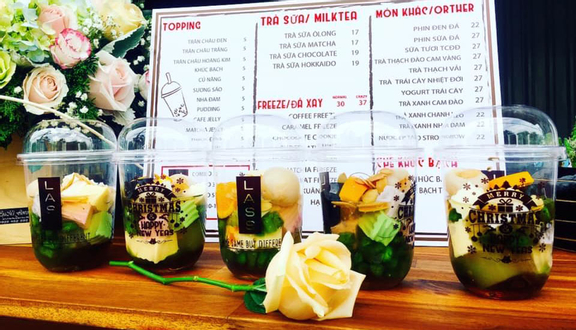 Trà sữa matcha full topping
