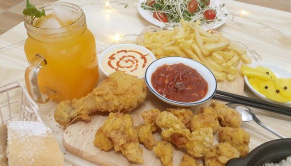 Gà viên lắc phô mai