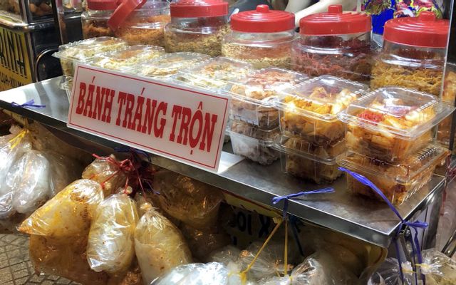 Bánh Tráng Trộn Lá Mía, Mực Rim & Gỏi Khô Bò