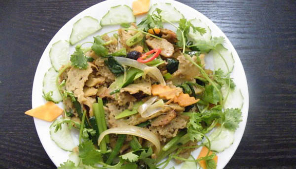 Giò nấm chay