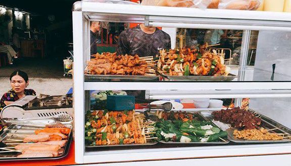 Thịt Xiên Đậu Bắp