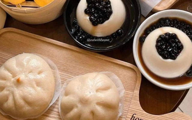 Bánh bao cốm thịt