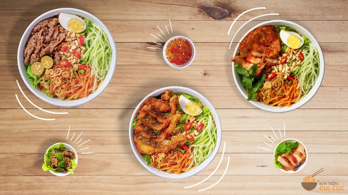 Bún Trộn Nem Nướng