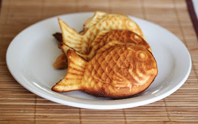 Bánh cá Tayaki nhân mứt đào