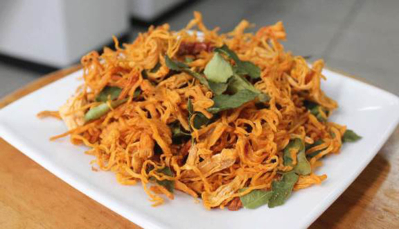 Ăn Vặt Tri Trọc - Khô Gà Lá Chanh & Bánh Tráng Trộn - Shop Online