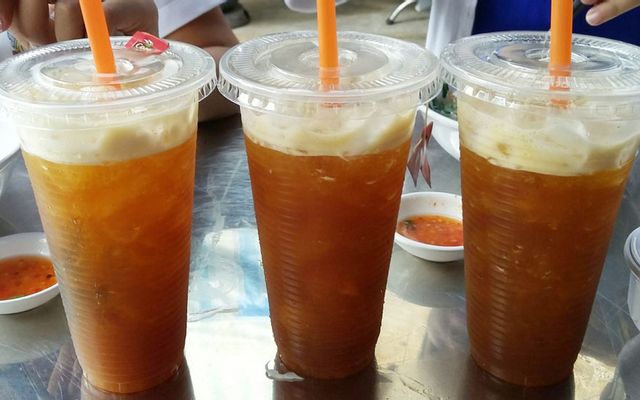 Trà đào miếng nhỏ