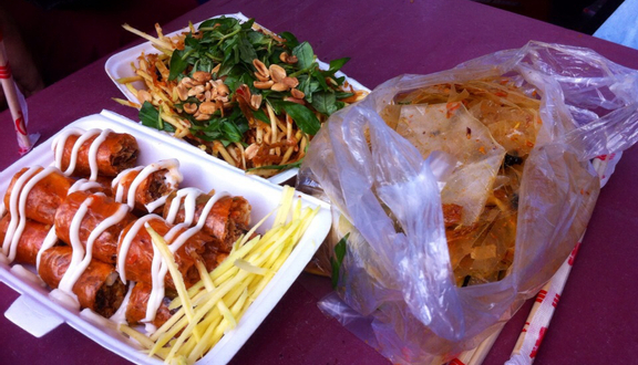 Bánh tráng cuốn Chấm Me