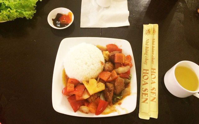 Cải thìa xào nấm